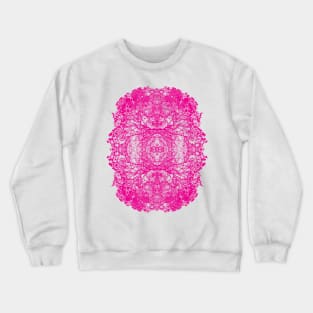 Pink Symetric Cherry Blossoms Crewneck Sweatshirt